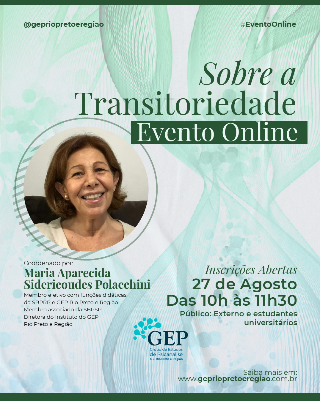 Cartaz do evento: Sobre a Transitoriedade