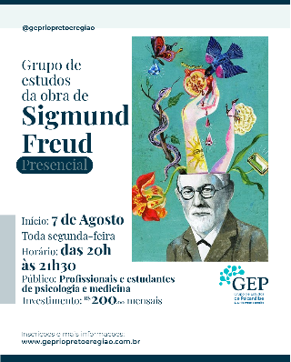 Cartaz do curso: Grupo de estudos da obra de Sigmund Freud