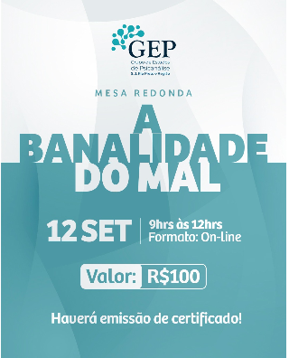Cartaz do evento: A banalidade do mal